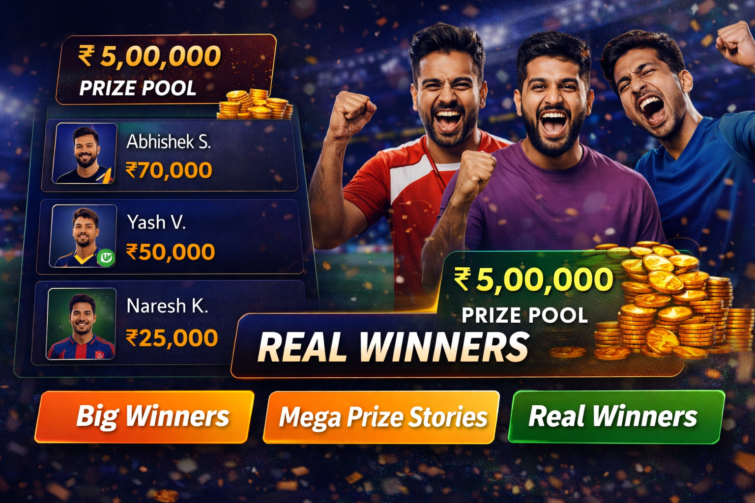 Come 365 APK fantasy cricket result notes